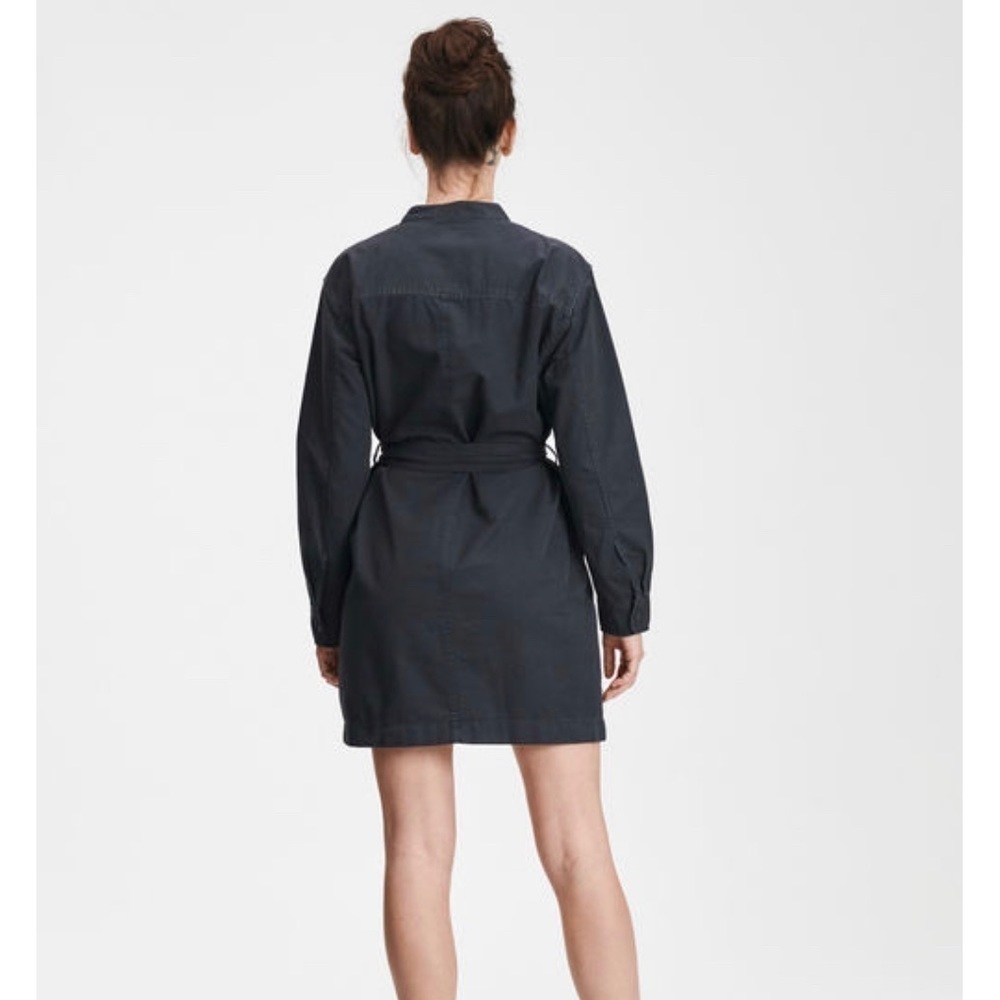 Gap Cotton Mini Dress Charcoal Gray - M - Picture 5 of 8